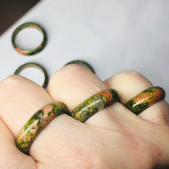 Solid Gemstone Rings - Picture 2 of 13